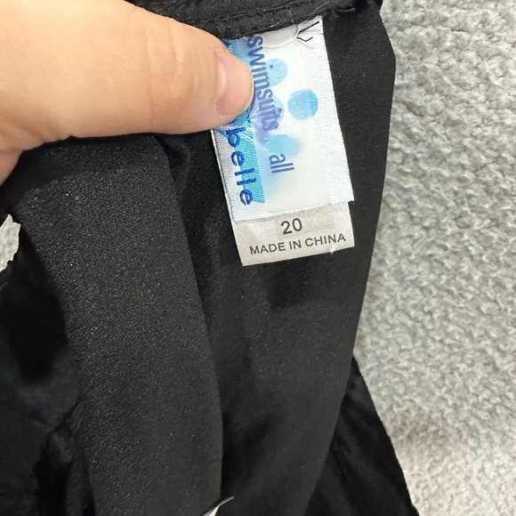 swimsuits for all womens swim shorts 20 black pull on pockets aquabelle stretch - Picture 2 of 4